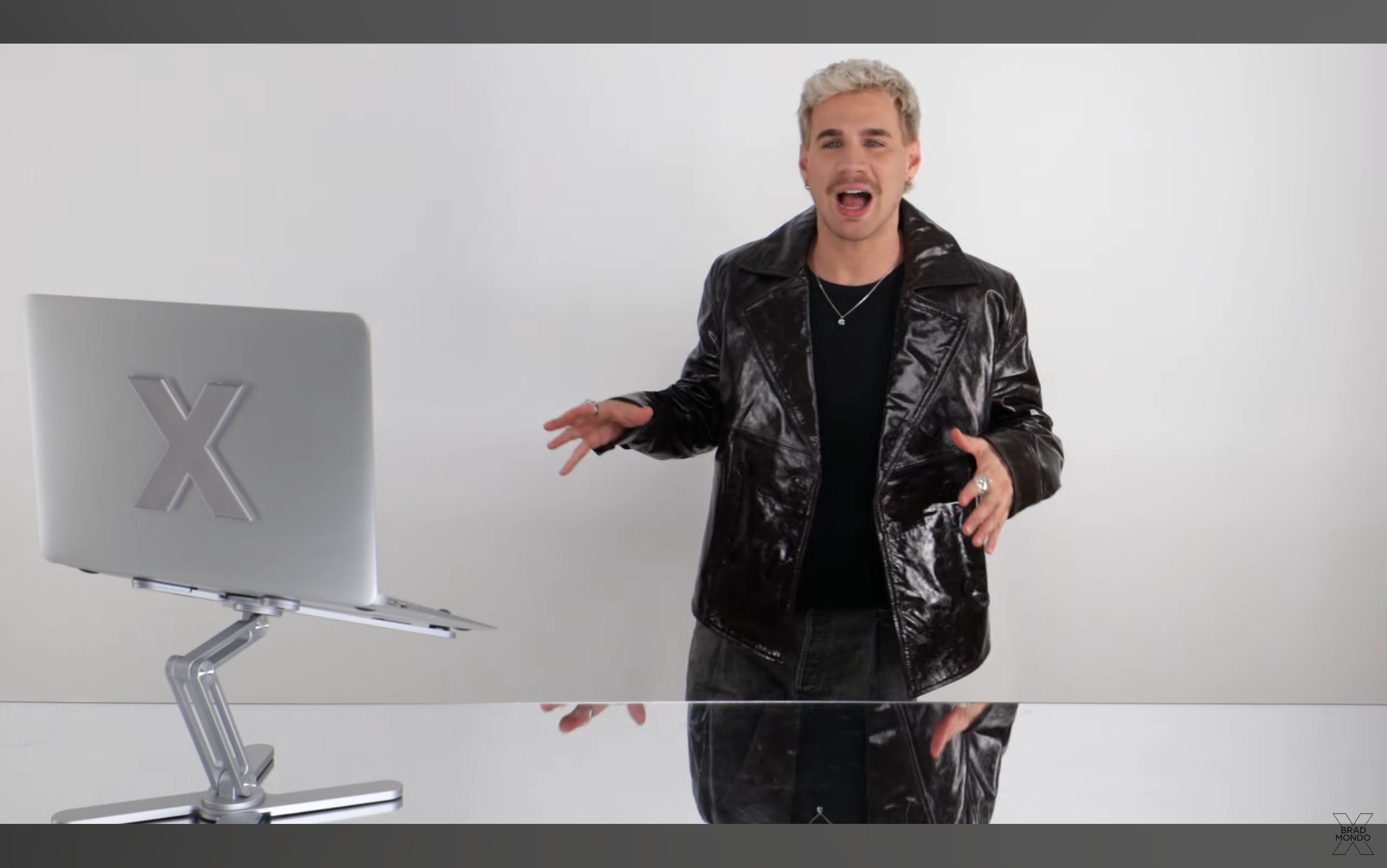 Custom Joey Frost Shiny Leather Jacket 1/2 Installments