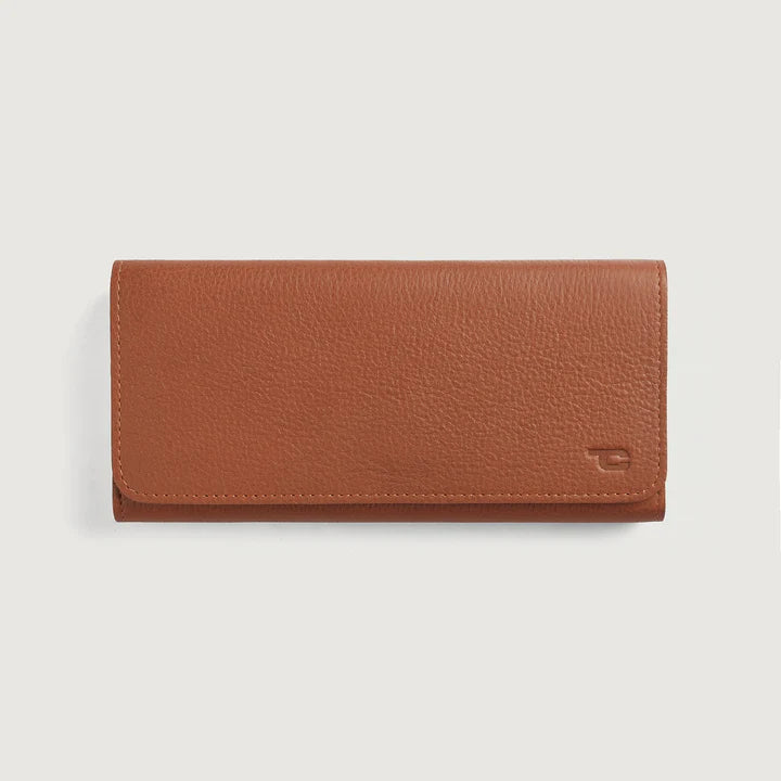 Cameron Brown Leather Long Wallet