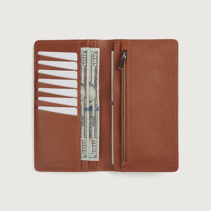 Taylor Brown Leather Continental Wallet
