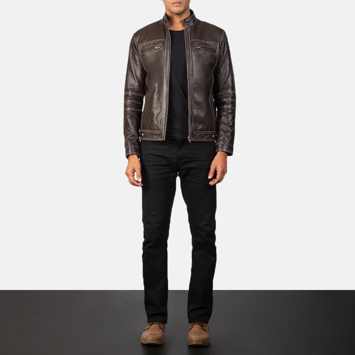 Youngster Black Leather Biker Jacket