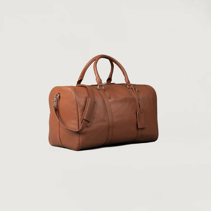 The Darrio Brown Leather Duffle Bag