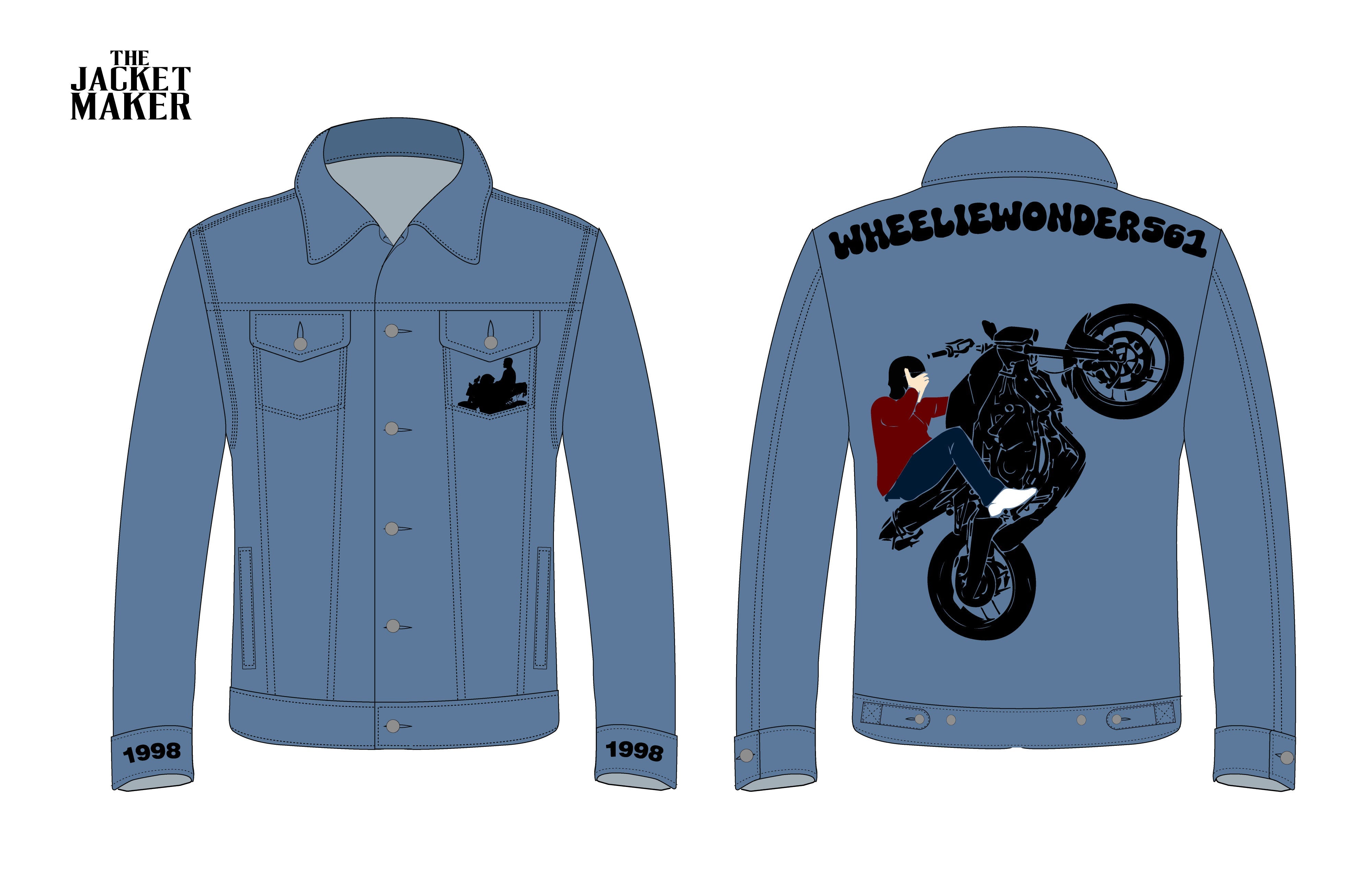Custom Madison Mendez Denim Jacket