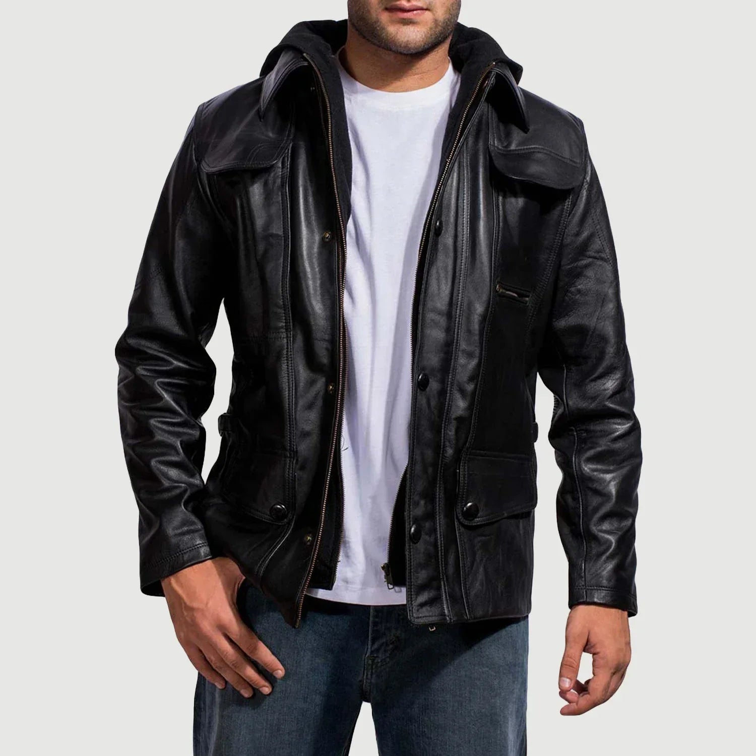 Custom Mohamed Abdalla Leather Jackets x 2