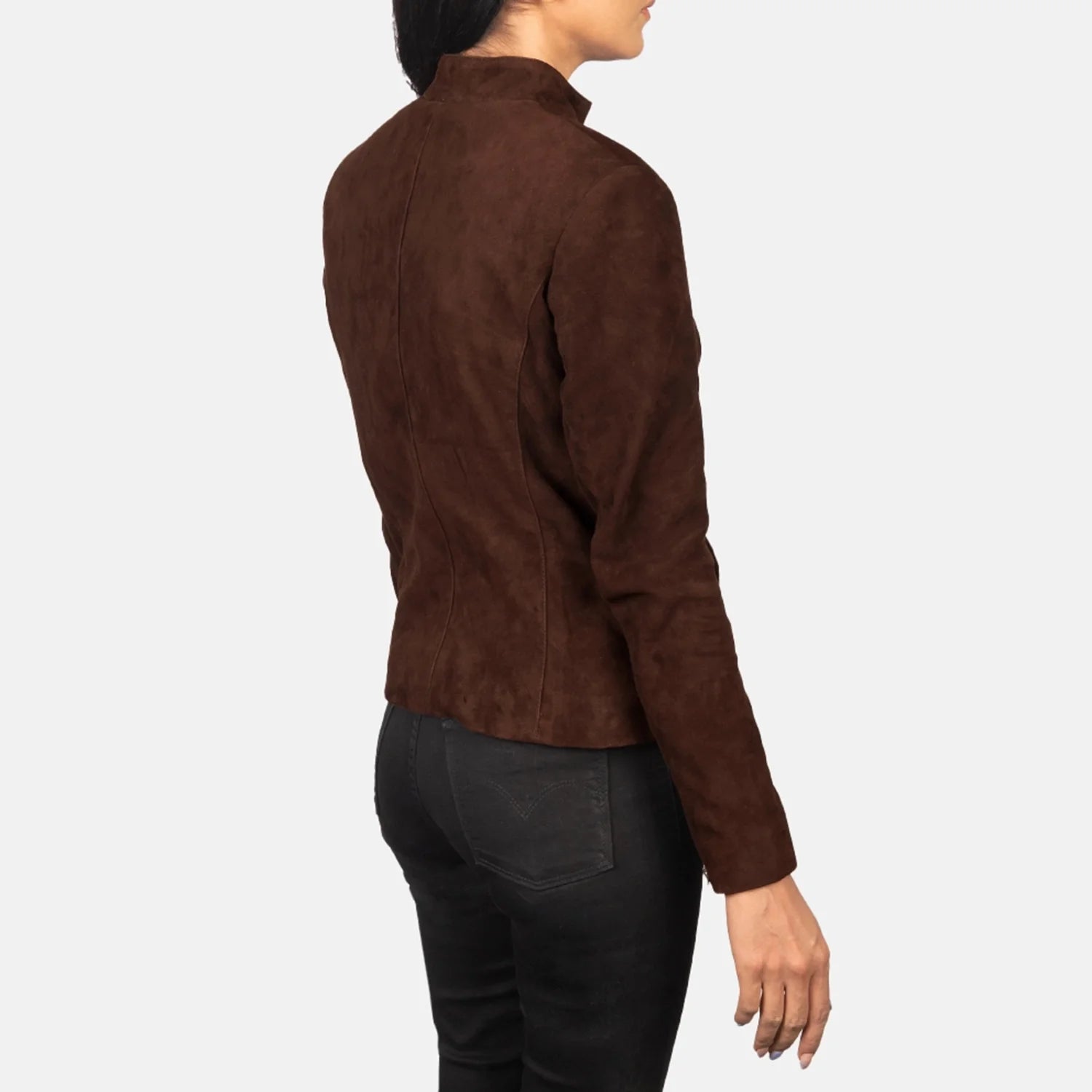 Rumella Mocha Suede Biker Jacket