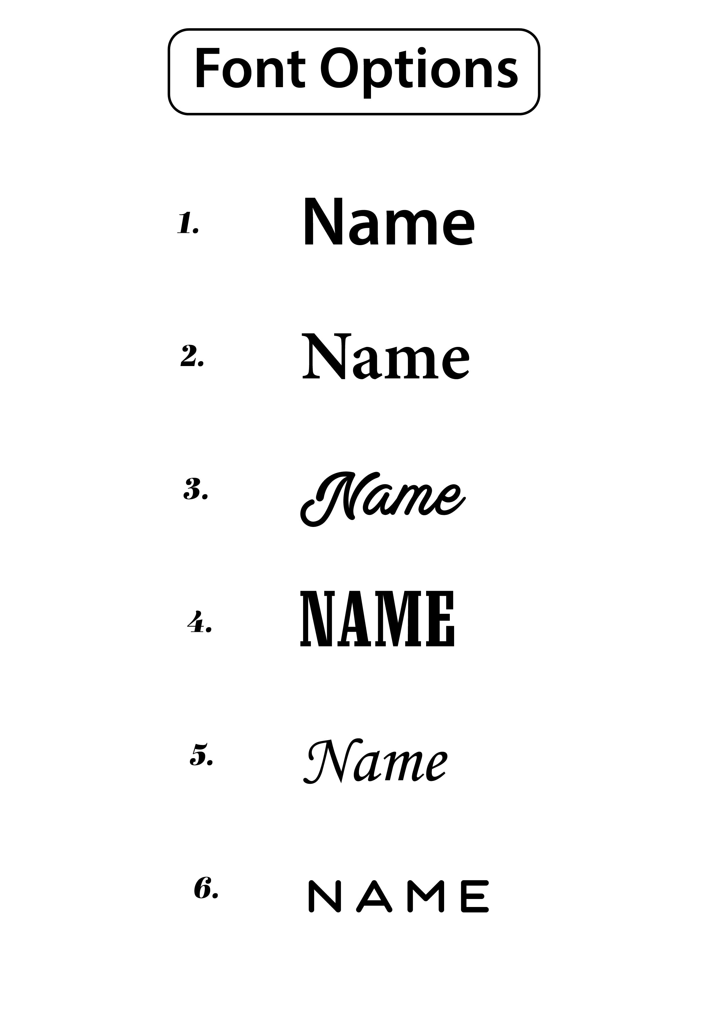 Custom Name Embroidery-TJM Products