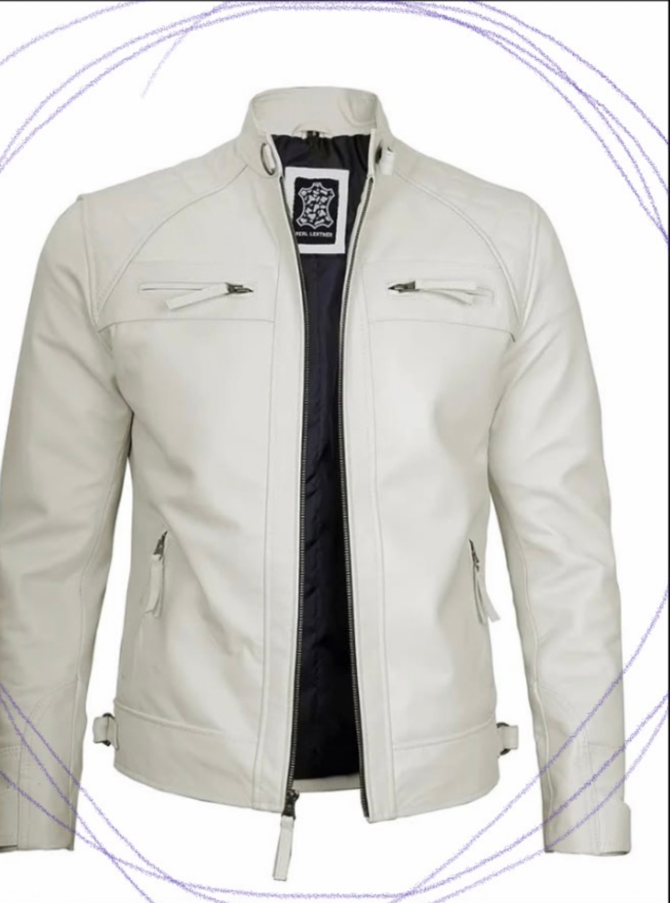 Custom Delfino Parada Leather Jacket 1/2 Installments