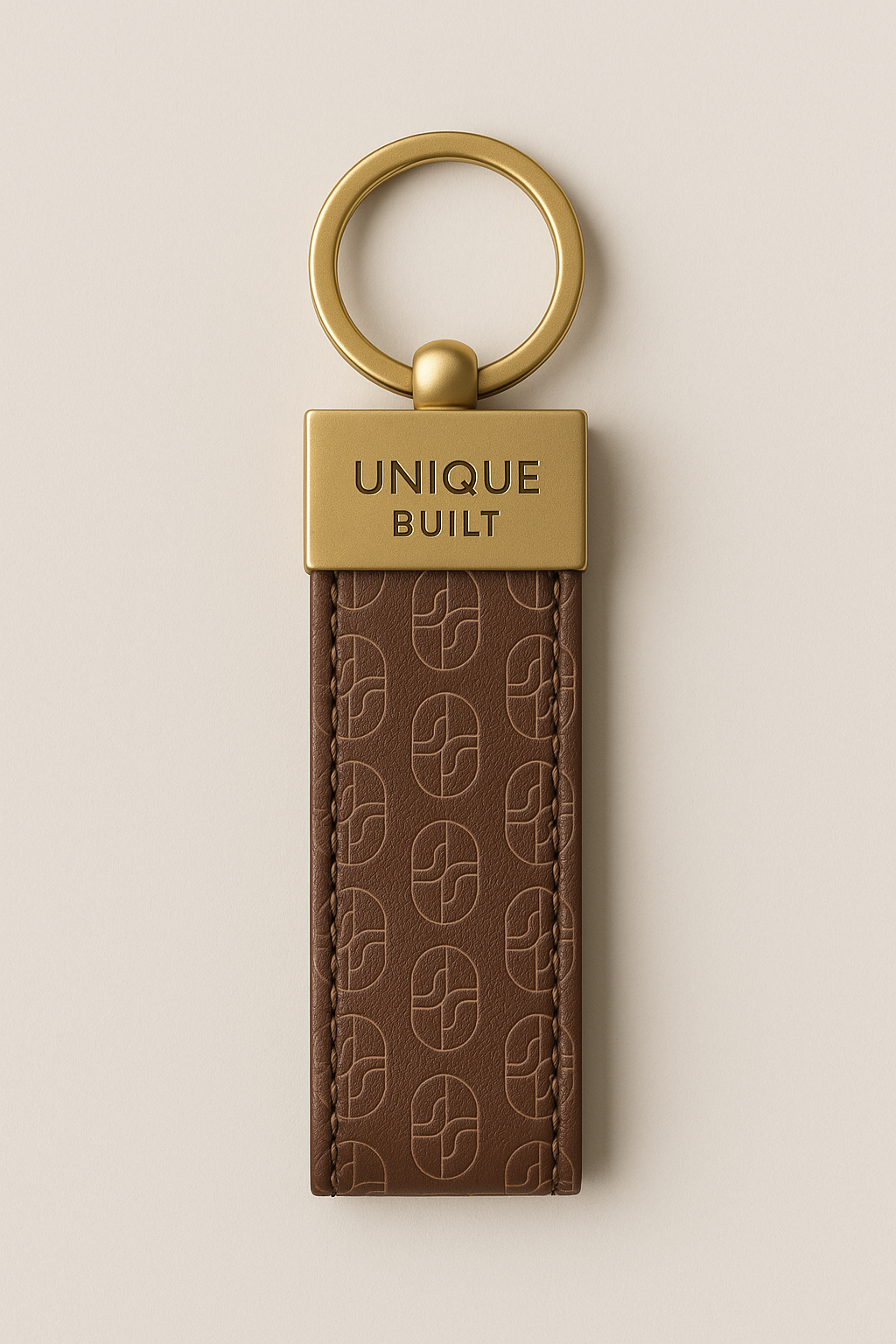 Custom Unique Built Leather Keychain Sample